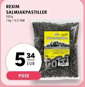 Scandinavian Park REXIM SALMIAKPASTILLER, EUR 5.34 tilbud