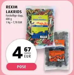 Scandinavian Park REXIM LAKRIDS, EUR 4.67 tilbud