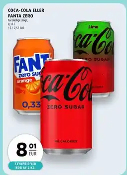 Scandinavian Park COCA-COLA ELLER FANTA ZERO, EUR 8.01 tilbud