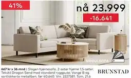 Skeidar Slogen hjørnesofa tilbud
