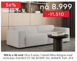 Skeidar Evo 3-seter tilbud