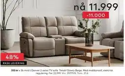 Skeidar Denver 2-seter tilbud