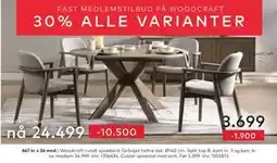 Skeidar Woodcraft rundt spisebord tilbud