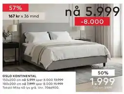 Skeidar Oslo sengegavl tilbud