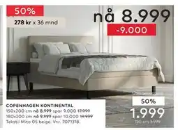 Skeidar COPENHAGEN KONTINENTAL tilbud