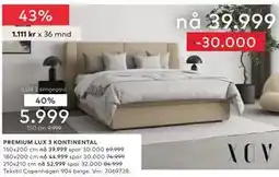 Skeidar PREMIUM LUX 3 KONTINENTAL tilbud