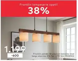 Skeidar Franklin pendel tilbud