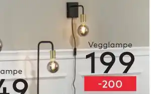Skeidar Vegglampe tilbud