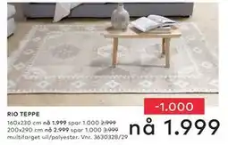 Skeidar RIO TEPPE tilbud