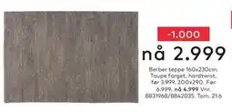 Skeidar Berber teppe tilbud