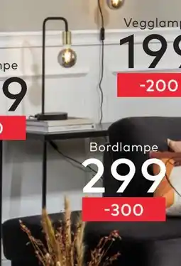 Skeidar Bordlampe tilbud
