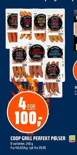 Coop Obs COOP GRILL PERFEKT PØLSER tilbud