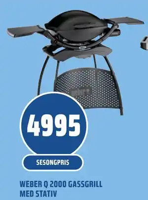 WEBER Q 2000 GASSGRILL MED STATIV