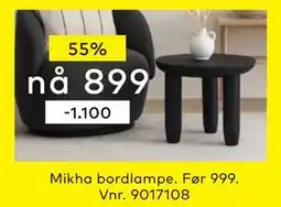 Skeidar Mikha bordlampe tilbud