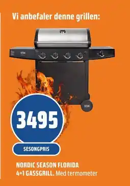 Coop Obs NORDIC SEASON FLORIDA 4+1 GASSGRILL tilbud