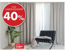Sparkjøp ALLE GARDINLENGDER tilbud