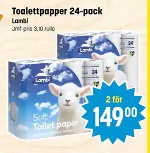 Eurocash Toalettpapper 24-pack tilbud
