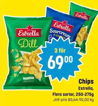 Eurocash ESTRELLA Chips tilbud
