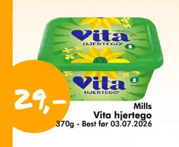 Havaristen MILLS Vita hjertego tilbud