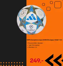 XXL Sport Uefa champions league 2025/26 league, fotball - hvit tilbud
