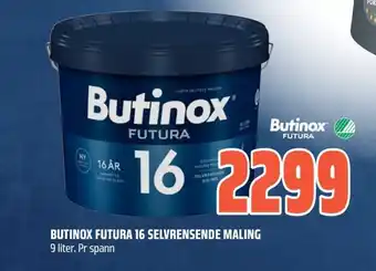 Obs Bygg BUTINOX Futura 16 selvrensende maling tilbud