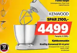 POWER KENWOOD Kjøkkenmaskin Kraftig Kenwood til rå pris! tilbud