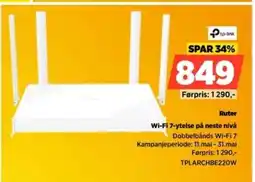 POWER Ruter Wi-Fi 7-ytelse på neste nivå tilbud