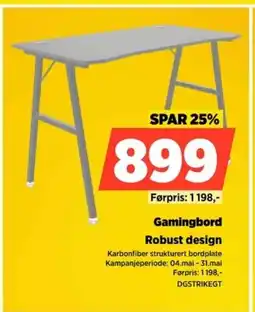 POWER Gamingbord Robust design tilbud