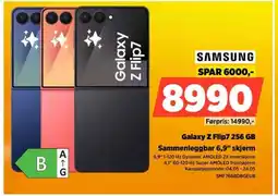 POWER SAMSUNG Galaxy Z Flip7 256 GB Sammenleggbar 6,9" skjerm tilbud