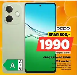 POWER Oppo oppo a5 pro 5g 256gb ip69 vanntett tilbud