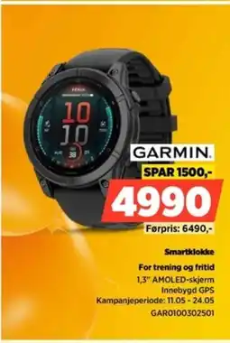POWER Garmin. smartklokke for trening og fritid tilbud