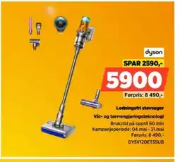 POWER Dyson ledningsfri støvsuger våt- og tørrrengjøringsteknologi tilbud