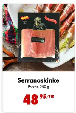 Nordby Supermarket Porxas Serranoskinke tilbud