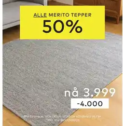 Skeidar Merito teppe tilbud