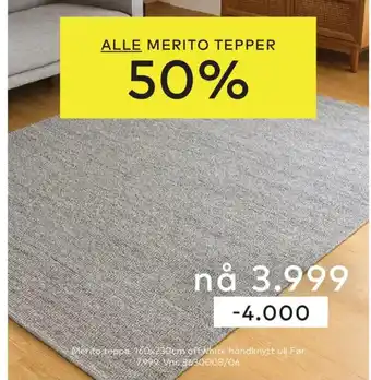 Skeidar Merito teppe tilbud