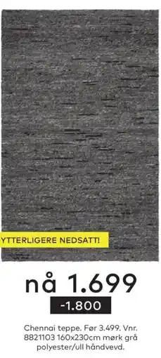 Skeidar Chennai teppe tilbud