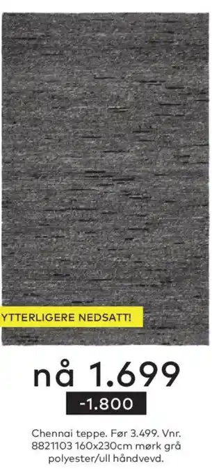 Skeidar Chennai teppe tilbud