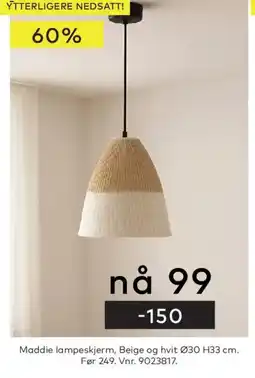 Skeidar Maddie lampeskjerm tilbud