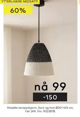 Skeidar Maddie lampeskjerm tilbud