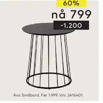 Skeidar Ava Småbord tilbud