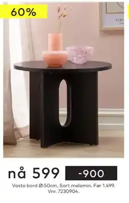 Skeidar Vasto bord tilbud