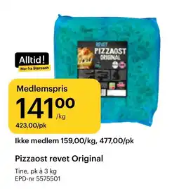 Storcash Pizzaost revet Original tilbud