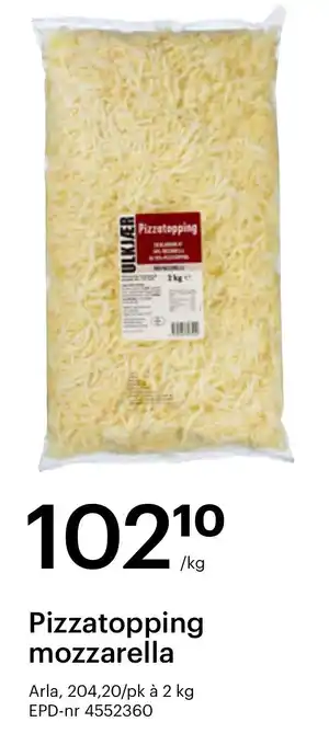 Pizzatopping mozzarella