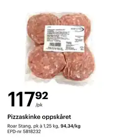 Storcash Pizzaskinke oppskåret tilbud