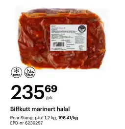 Storcash Biffkutt marinert halal tilbud