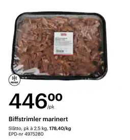 Storcash Biffstrimler marinert tilbud