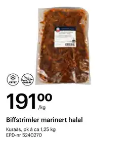 Storcash Biffstrimler marinert halal tilbud