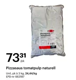 Storcash Pizzasaus tomatpulp naturell tilbud