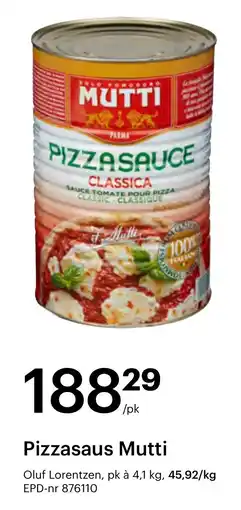 Storcash Pizzasaus Mutti tilbud
