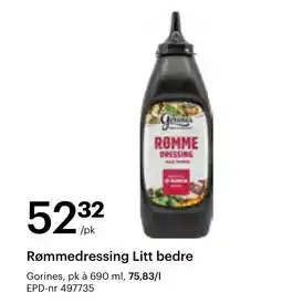 Storcash Rømmedressing Litt bedre tilbud
